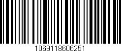 Código de barras (EAN, GTIN, SKU, ISBN): '1069118606251'