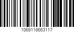 Código de barras (EAN, GTIN, SKU, ISBN): '1069118663117'