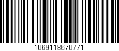 Código de barras (EAN, GTIN, SKU, ISBN): '1069118670771'