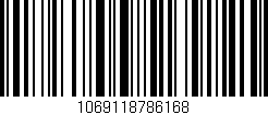 Código de barras (EAN, GTIN, SKU, ISBN): '1069118786168'