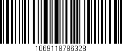 Código de barras (EAN, GTIN, SKU, ISBN): '1069118786328'