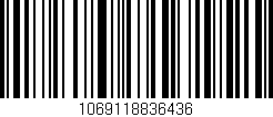 Código de barras (EAN, GTIN, SKU, ISBN): '1069118836436'