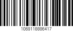 Código de barras (EAN, GTIN, SKU, ISBN): '1069118886417'