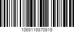Código de barras (EAN, GTIN, SKU, ISBN): '1069118970918'