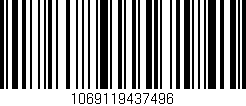 Código de barras (EAN, GTIN, SKU, ISBN): '1069119437496'