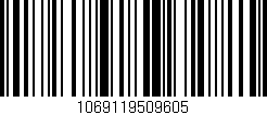 Código de barras (EAN, GTIN, SKU, ISBN): '1069119509605'