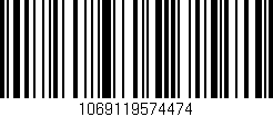 Código de barras (EAN, GTIN, SKU, ISBN): '1069119574474'