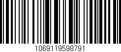 Código de barras (EAN, GTIN, SKU, ISBN): '1069119598791'