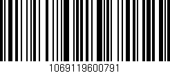 Código de barras (EAN, GTIN, SKU, ISBN): '1069119600791'