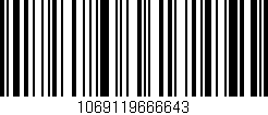 Código de barras (EAN, GTIN, SKU, ISBN): '1069119666643'