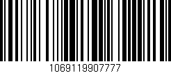 Código de barras (EAN, GTIN, SKU, ISBN): '1069119907777'