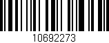 Código de barras (EAN, GTIN, SKU, ISBN): '10692273'