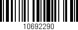 Código de barras (EAN, GTIN, SKU, ISBN): '10692290'