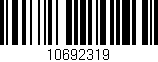 Código de barras (EAN, GTIN, SKU, ISBN): '10692319'