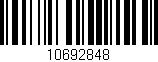 Código de barras (EAN, GTIN, SKU, ISBN): '10692848'