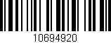 Código de barras (EAN, GTIN, SKU, ISBN): '10694920'