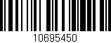Código de barras (EAN, GTIN, SKU, ISBN): '10695450'
