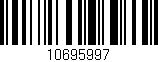 Código de barras (EAN, GTIN, SKU, ISBN): '10695997'