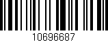 Código de barras (EAN, GTIN, SKU, ISBN): '10696687'