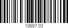 Código de barras (EAN, GTIN, SKU, ISBN): '10697.03'