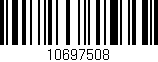 Código de barras (EAN, GTIN, SKU, ISBN): '10697508'