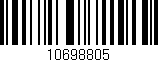 Código de barras (EAN, GTIN, SKU, ISBN): '10698805'