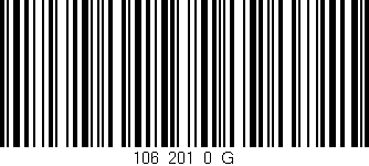 Código de barras (EAN, GTIN, SKU, ISBN): '106_201_0_G'