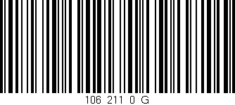Código de barras (EAN, GTIN, SKU, ISBN): '106_211_0_G'