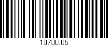 Código de barras (EAN, GTIN, SKU, ISBN): '10700.05'