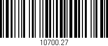 Código de barras (EAN, GTIN, SKU, ISBN): '10700.27'
