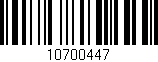 Código de barras (EAN, GTIN, SKU, ISBN): '10700447'