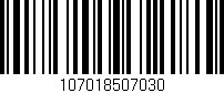 Código de barras (EAN, GTIN, SKU, ISBN): '107018507030'