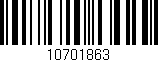 Código de barras (EAN, GTIN, SKU, ISBN): '10701863'