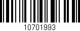 Código de barras (EAN, GTIN, SKU, ISBN): '10701993'