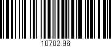 Código de barras (EAN, GTIN, SKU, ISBN): '10702.96'