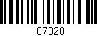 Código de barras (EAN, GTIN, SKU, ISBN): '107020'