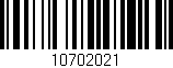 Código de barras (EAN, GTIN, SKU, ISBN): '10702021'