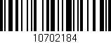 Código de barras (EAN, GTIN, SKU, ISBN): '10702184'