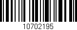 Código de barras (EAN, GTIN, SKU, ISBN): '10702195'