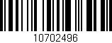Código de barras (EAN, GTIN, SKU, ISBN): '10702496'