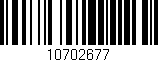 Código de barras (EAN, GTIN, SKU, ISBN): '10702677'