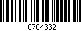 Código de barras (EAN, GTIN, SKU, ISBN): '10704662'