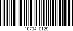 Código de barras (EAN, GTIN, SKU, ISBN): '10704/0129'