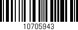 Código de barras (EAN, GTIN, SKU, ISBN): '10705943'