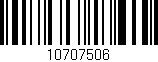 Código de barras (EAN, GTIN, SKU, ISBN): '10707506'