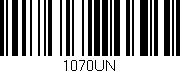 Código de barras (EAN, GTIN, SKU, ISBN): '1070UN'
