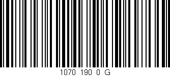Código de barras (EAN, GTIN, SKU, ISBN): '1070_190_0_G'