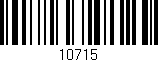 Código de barras (EAN, GTIN, SKU, ISBN): '10715'