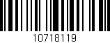 Código de barras (EAN, GTIN, SKU, ISBN): '10718119'