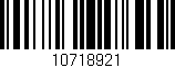 Código de barras (EAN, GTIN, SKU, ISBN): '10718921'
